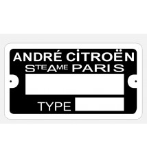 Plaque constructeur Citroën